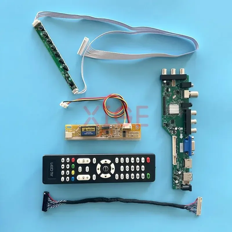 

Controller Card Fit LP154WP1 N154C1 N154C2 N154C3 DVB Digital Signal DIY Kit LVDS-30Pin 1440*900 Screen USB+HDMI+VGA+AV+IR 1CCFL