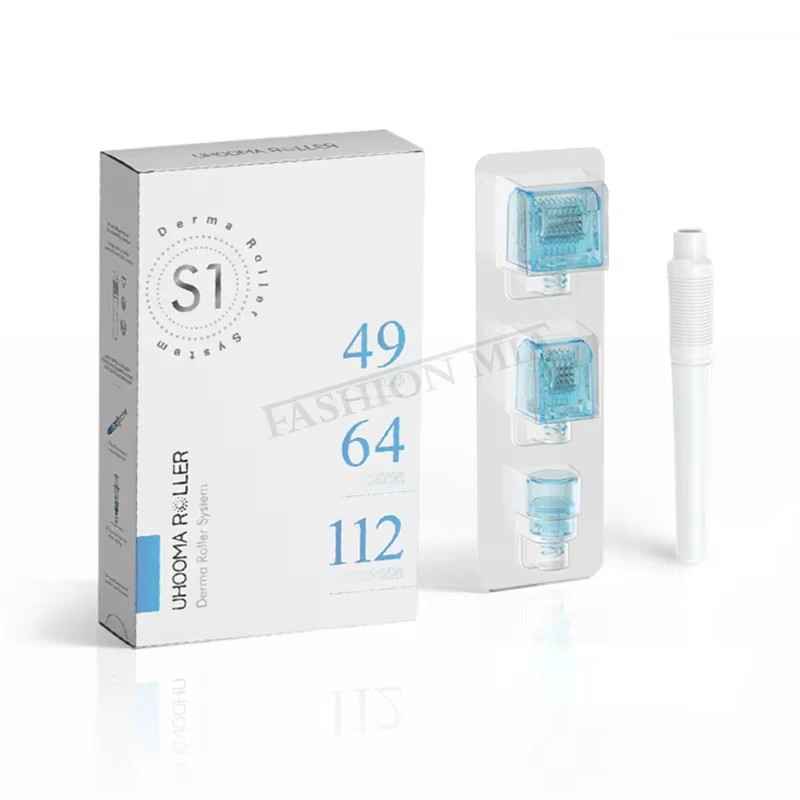 3 in 1 S1 Derma Roller Disposable Roller Head Skin Repair Deep Line Lift Mesotherapy 49pin 64pin 112pin for Face Hair Treatment