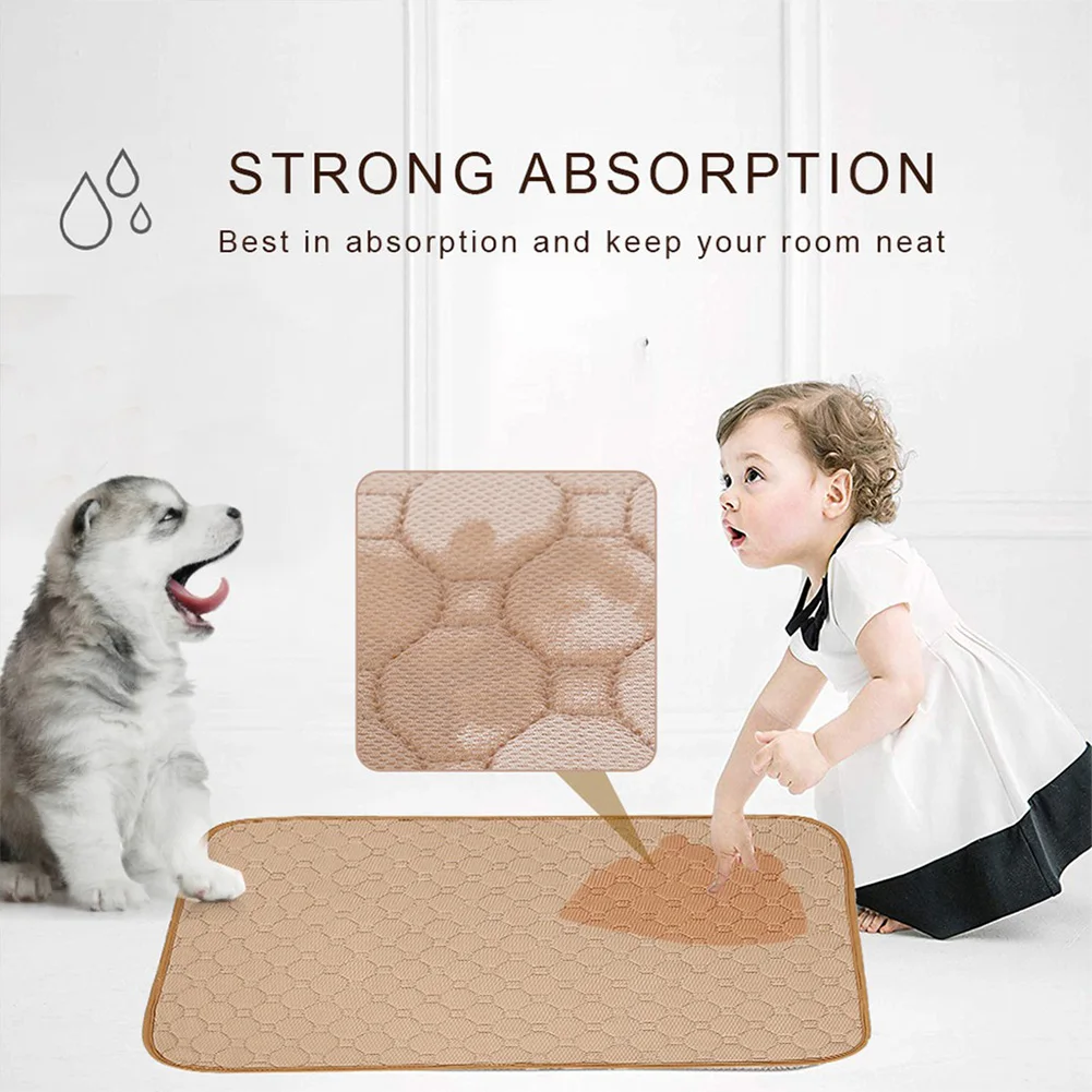 Reusable Anti-Slip Pet Pee Pad Absorbent Puppy Training Mat