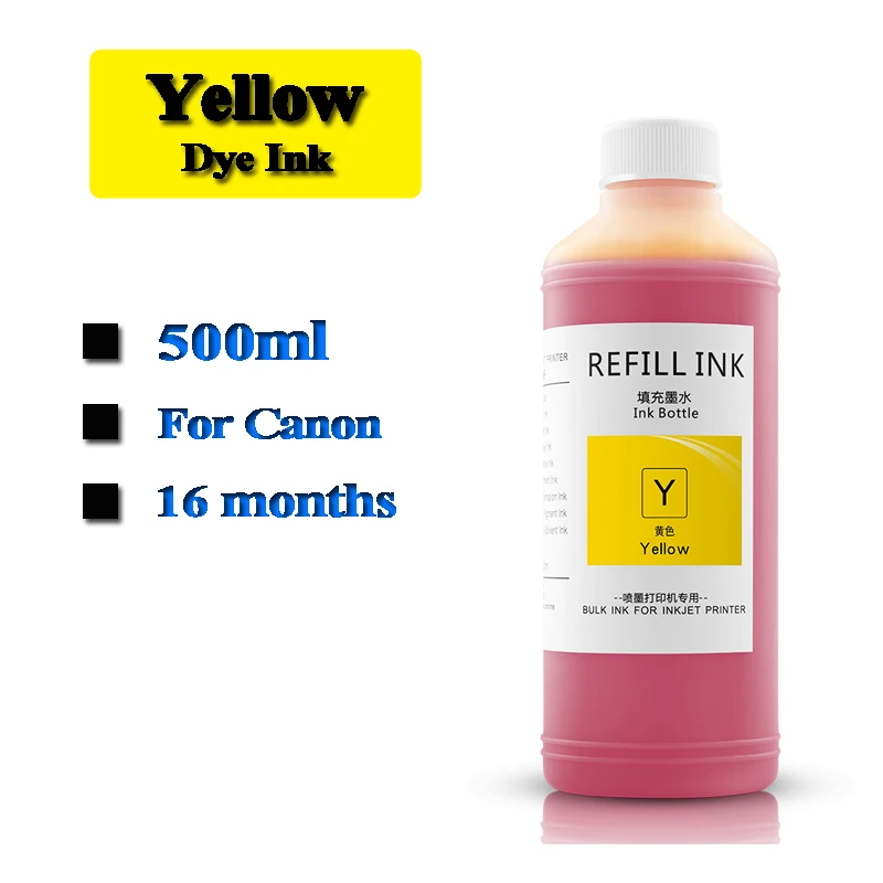 500ml PFI-107 102 104 pigment & Dye ink For Canon IPF 500 700 710 650 655 750 755 600 610 760 765 670 680 685 770 780 printer dye ink kit,ink refill kit,dye ink refill,inkjet printer ink,ink cartridge refill kit,ink refill