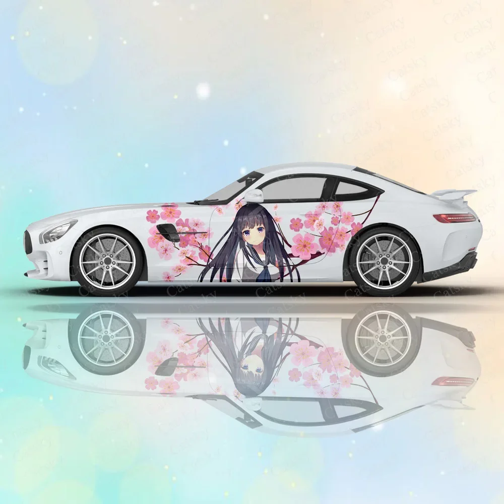 

Eru Chitanda - Hyouka Anime Girl Car Body Stickers Anime Itasha Vinyl Car Side Decal Sticker Anime Car Body Sticker for Any Car