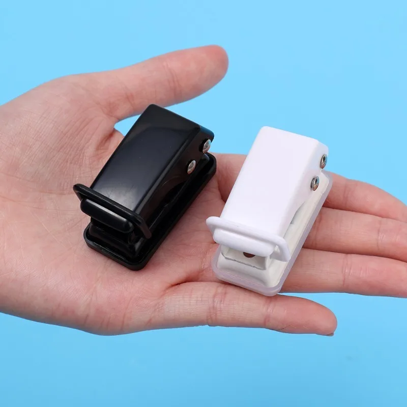 Mini Single Paper Punch Portable One Hole Punch Plastic Binders Office Binding Supplies Journal Scrapbook Hole Stationery