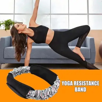 Elastic Exercise Band Elastic Lunges Stretch Workout Bands Squats Stretchy Home Gym Fitness Equipment Glute Men Women 4
