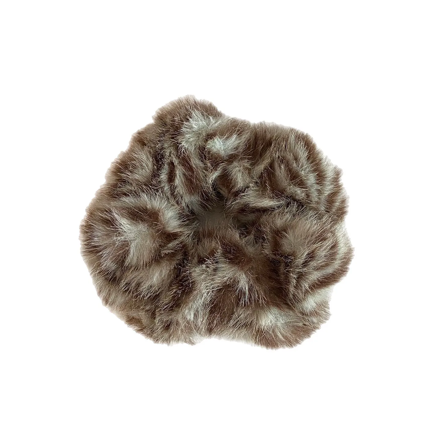 1PC Fuzzy Fur Scrunchie,Fluffy Animal Print Hair Ties, Soft Winter Hair Accessories, Stylish Daily Hair Decor