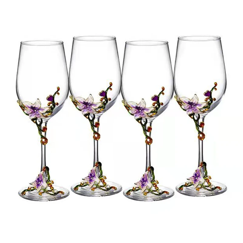Luxury Enamel Crystal Goblet Set 2