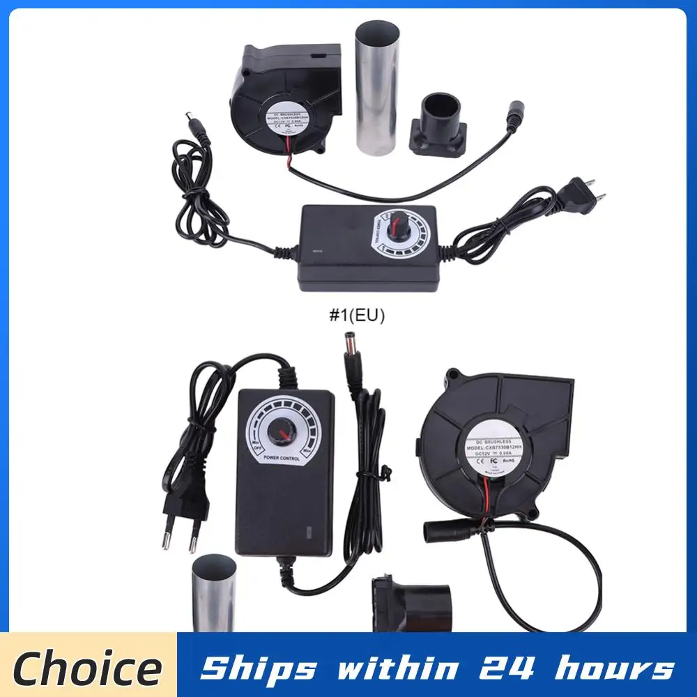 6000RPM 바베큐 팬, 가변 속도 컨트롤러 포함, DC 12V BBQ 팬, 에어 블로워, 피크닉 그릴, 나무 스토브 요리용 B..