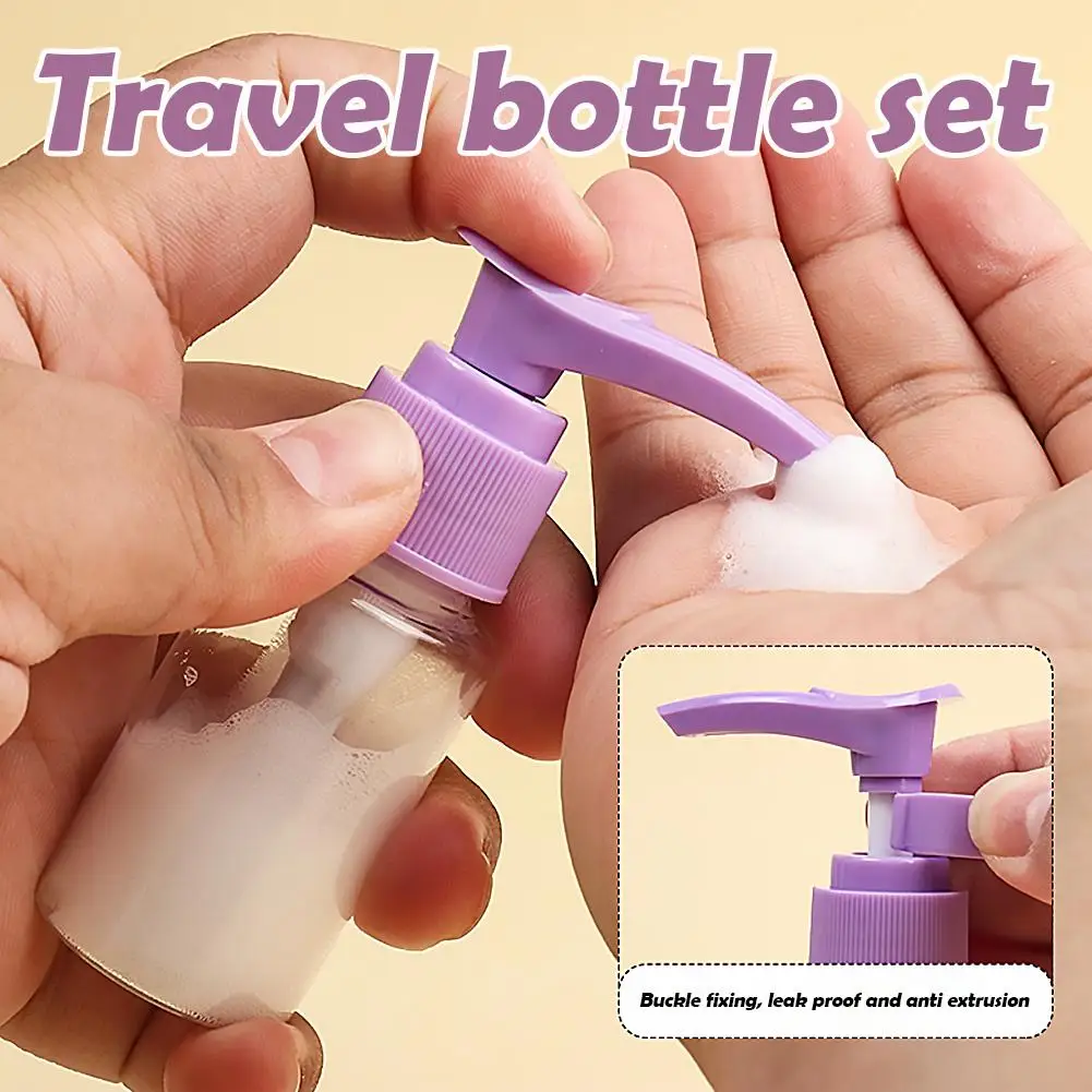 Leak-Proof Travel Toiletry Bottles Set for Shampoo, Lotion, and Cream