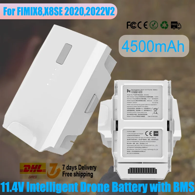 Batterie Drone FIMI X8 SE 11.4V 4500mAh - Lot 1 ou 2 Pack
