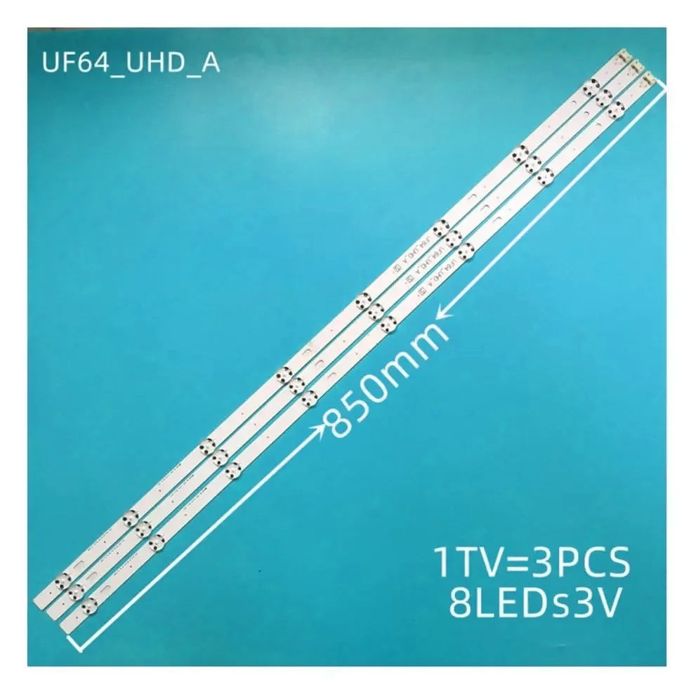 

3 PCS LED backlight strip for LG 43UF6407 43UH603V 43LH604V 43UF6400 43UF640V 43UF6407 43UH610V 43UH6030 43UF6409 UF64_UHD_A