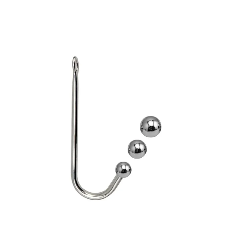 Lille mellem stor 3 kugler sæt metal anal krog perler hoved anal plug dilatator prostata massager indsats bdsm sexlegetøj til_voghion.com