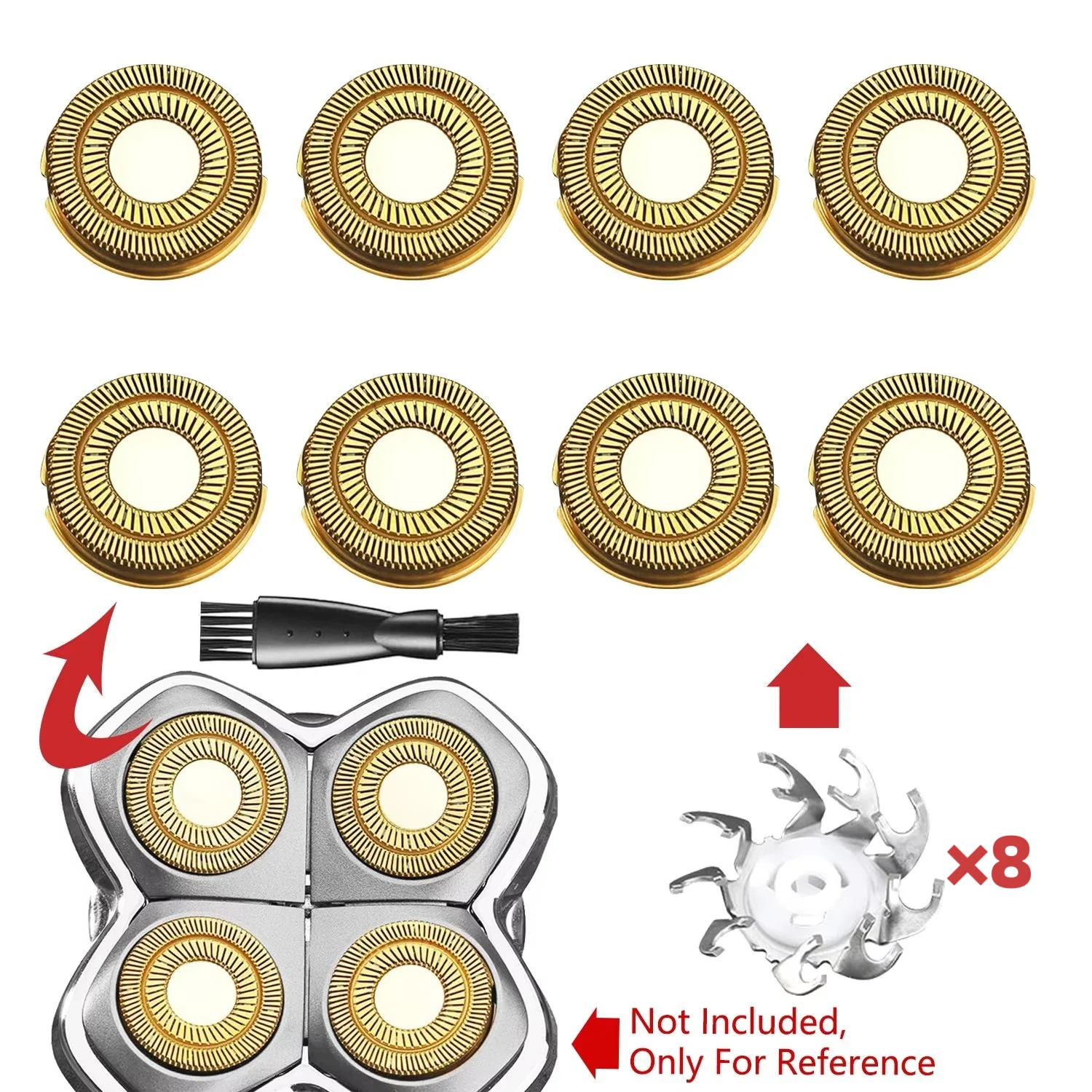 Skull Shaver Pitbull Carver PRO 4ヘッド替刃 WAHFOX ヘッドシェーバー交換用ブレード SKULL SHAVER Pitbull Carver