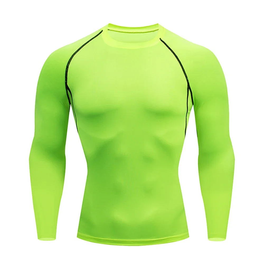 Men's Compression Shirt Rashgard Fitness Long Sleeve Running Shirt Man Gym Under T Football Jersey Sportswear Tights