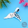 Fit Original Pan  Charm Bracelet 100% 925 Silver Angel Wings Grandma Dad Mum Sister Bead Making Women Memory Berloque 2024 2