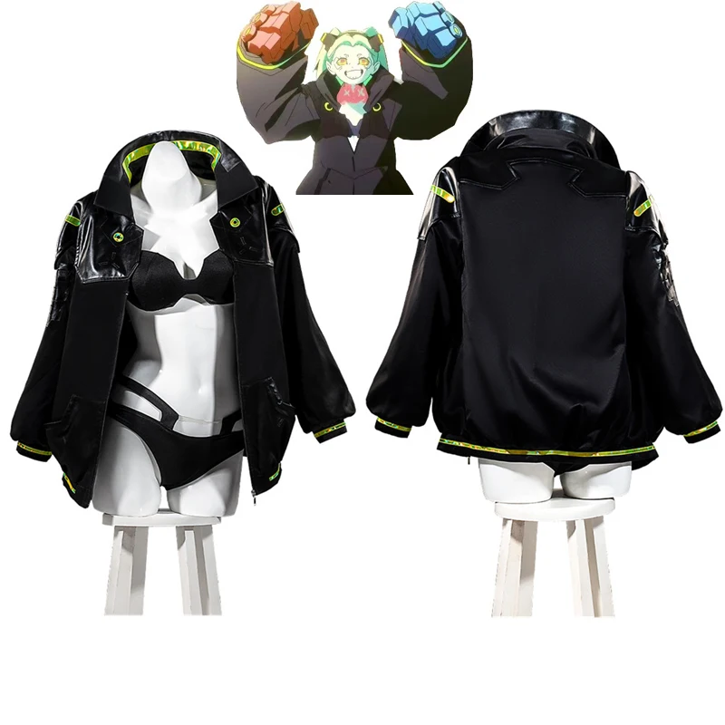 Cyberpunk Edgerunners Cosplay Sexy Woman Rebecca Costume Bra Panties Fancy Coat Halloween Christmas Costume Custom Size - AliExpress 200000532