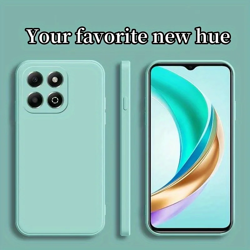Noble Fashion Solid Color Shockproof Protective Liquid Silicone Phone Case