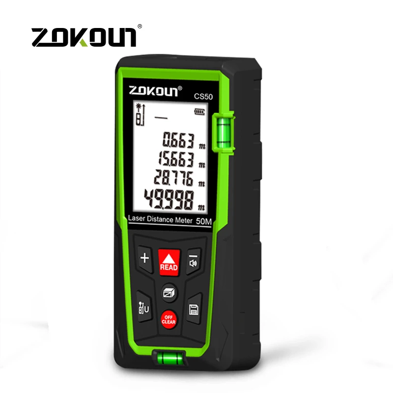 Télémètre laser digital ZOKOUN 50M à 100M avec calcul Pythagore - Outil complet pour pêche technique