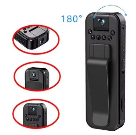 1080p hd mini câmera portátil pequeno gravador de vídeo digital vigilância filmadora visão noturna vídeo polícia bodycam infravermelho
