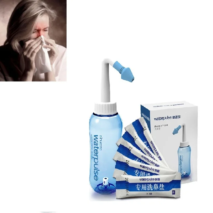 2 Pots Neti Pour Irrigation Nasale - Capacité 200 ML - Lavage Des Sinus, Allergies, Rhume - Plastique, Facile à Nettoyer