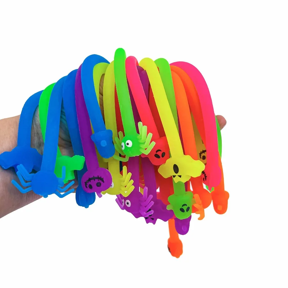 

Funny Stretchy String Sensory Toys Squeeze Strengthen Arms Noodle Stress Reliever Decompression Toys for Kids Adults
