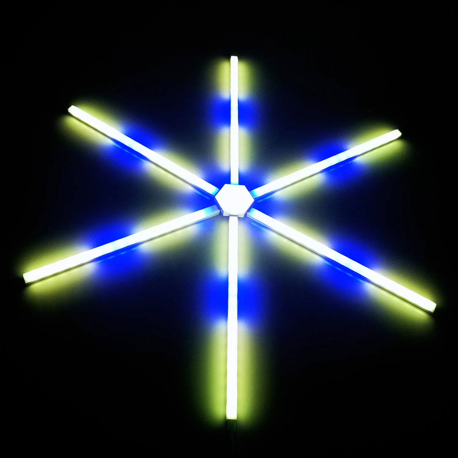 parede led hexagono luz sincronizacao com musica 02