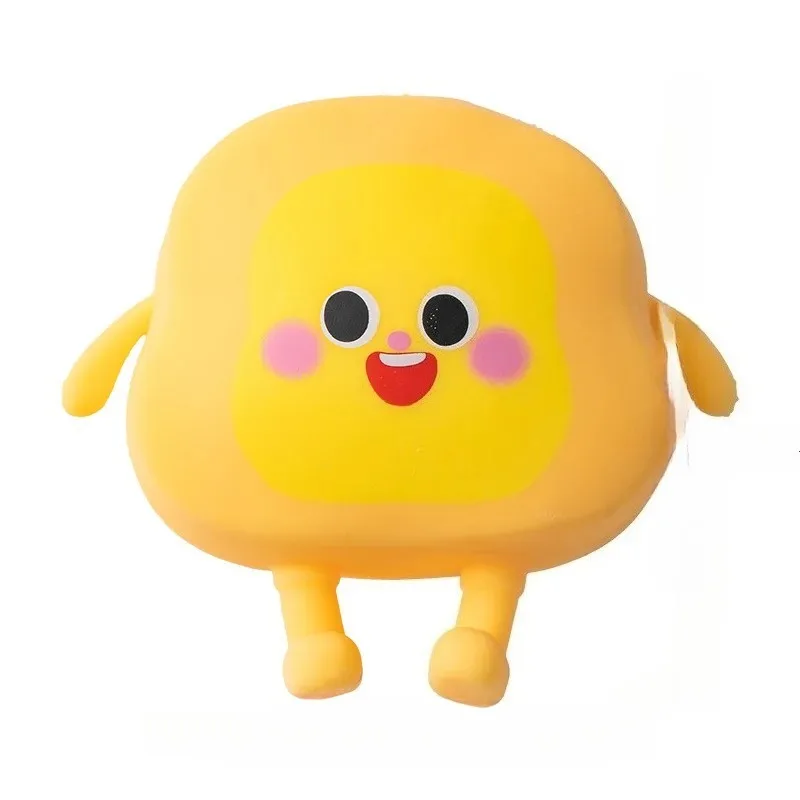 Bread Man Squishy Toy - Slow Rising Toast Fidget Toy for Kids, Stress Relief Decompression Gadget Sensory Anxiety Relief Toy