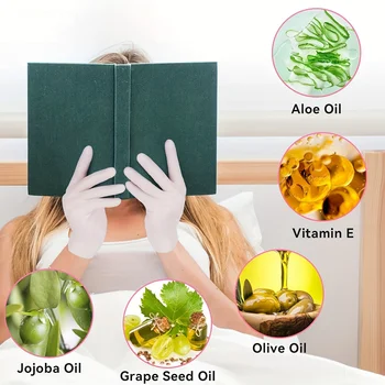 2-Pack Silicone Moisturizing Gloves Exfoliate to Prevent Dry Hands and Leave Hands Smooth and Soft Hand Care Tool 17