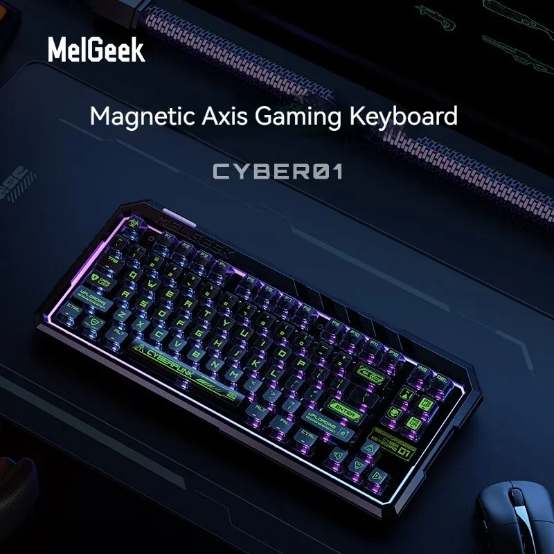 Melgeek Cyber01 mechanische Tastatur Cyber 01 Magnetsc halter RGB 