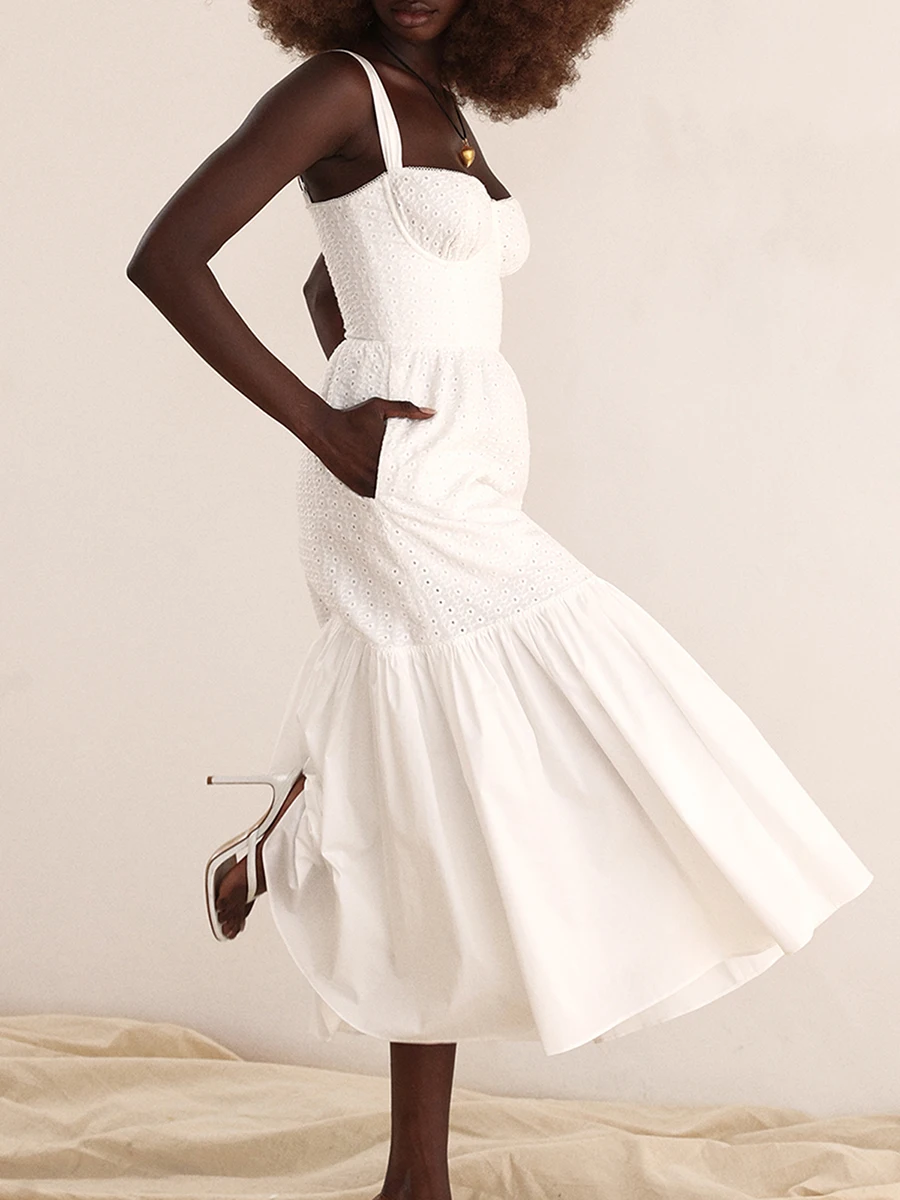 

Женское платье-комбинация без рукавов, платье-комбинация с глубоким вырезом, Летнее Длинное свободное платье для коктейля