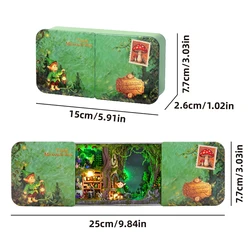 Handmade DIY Wooden Dollhouse Miniature Kit: Cute Assemble Box Theatre (13232 - A No Cover)