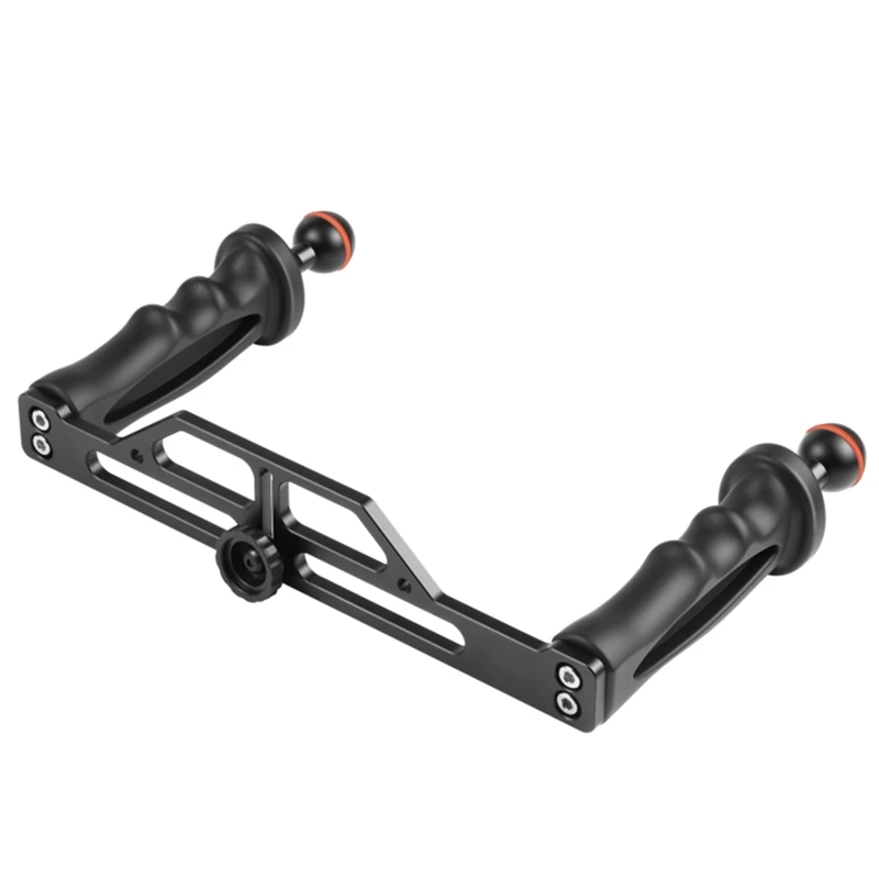Dual Handles Aluminium Alloy Tray Stabilizer for Underwater Camera Housings Diving Camera Bracket camera holder camera gimbal stabilizer