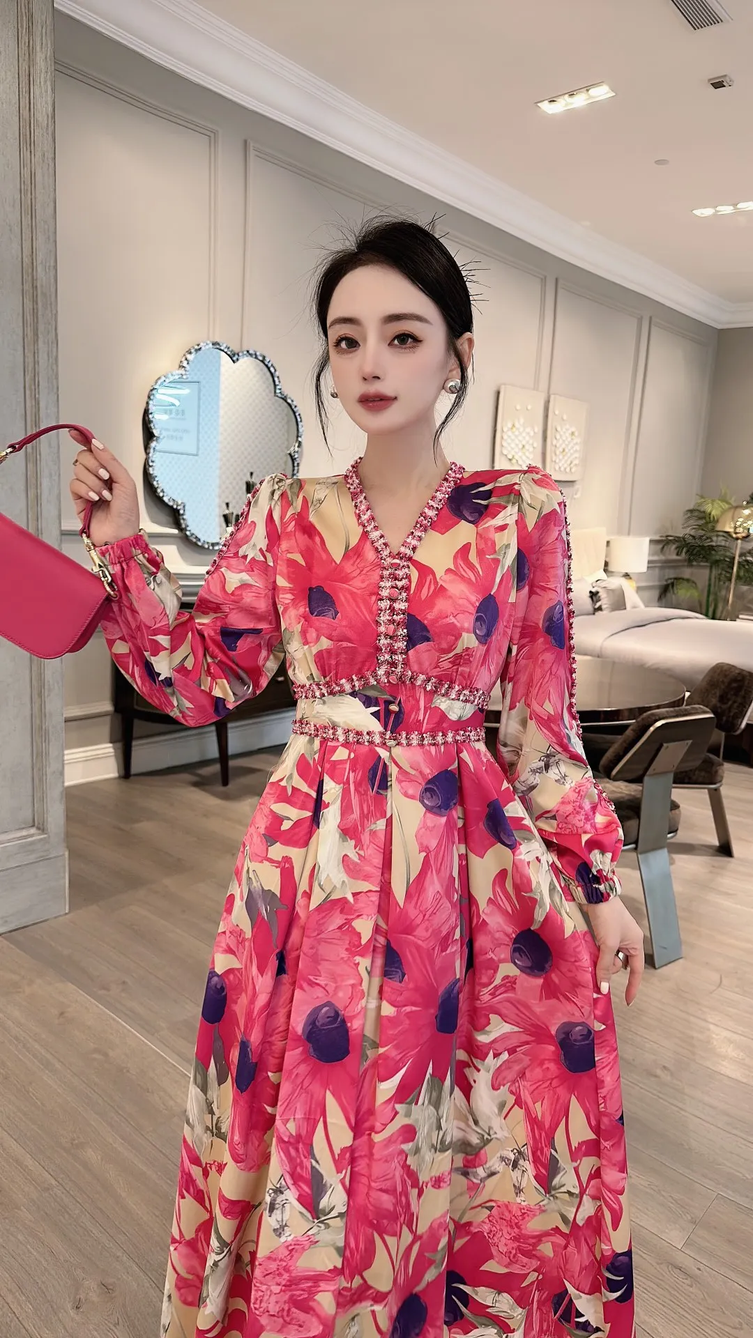 

2023 Spring/Summer Fashion New Women's Clothing Printed Dress 0822