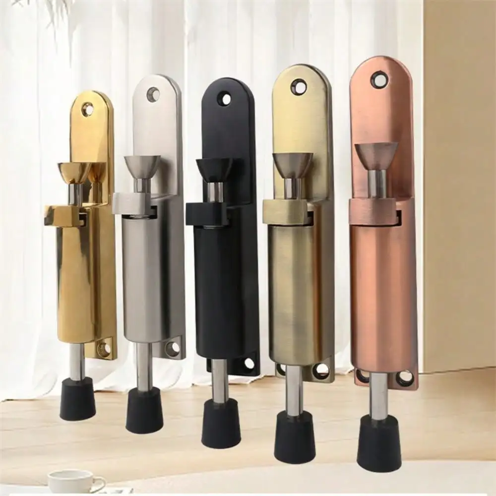 1Pcs Stainless Steel Adjustable Telescopic Foot-Operated Lever Door Stops Kickdown Door Holder Stop Hardware Outdoor
