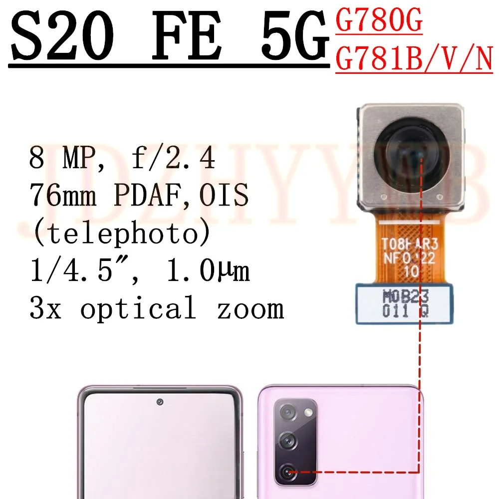 Enhanced Camera Module for Samsung Smartphones - High-Resolution Front and Rear Camera with Flex Cable