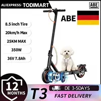Trottinette électrique adulte Todimart T3 ABE, 36V 7.8AH, puissance de pointe 500W, 25-35KM, pneus alvéolés de 8,5 pouces, trottinette électrique urbaine 1