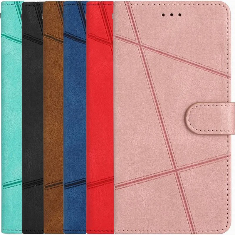 Elegant Single Color Wallet Phone Case with Multifunctional Features