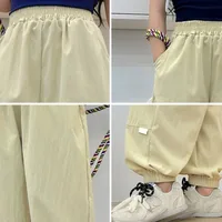 Pantalons d'été pour enfants de 2 à 12 ans, fins et respirants, pour garçons et filles, à séchage rapide, anti-moustiques, pantalons de sport pour jogging, nouvelle collection 5