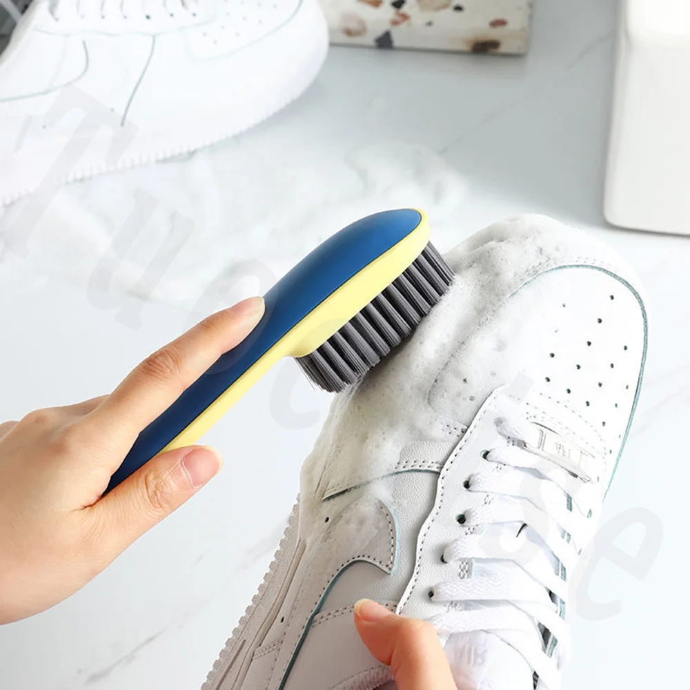 

1 Pcs Multifunctional Soft Bristle Brush Household Laundry Cleaning Brush Wash Cleaning Brush Long Handle Shoe Washing Brush