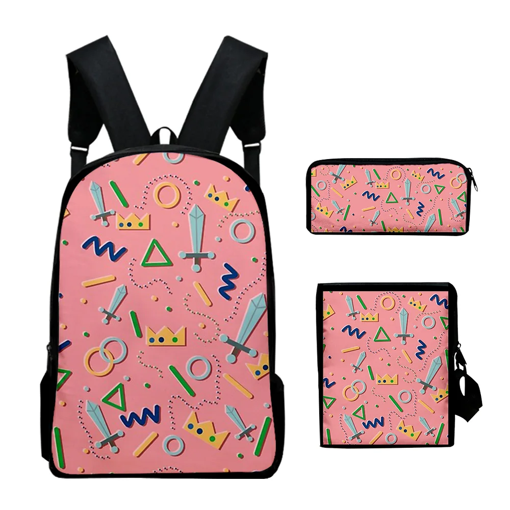 Hip Hop Youthful dreamteam 3D Print 3pcs/Set Student Travel bags Laptop Daypack Backpack Shoulder Bag Pencil Case