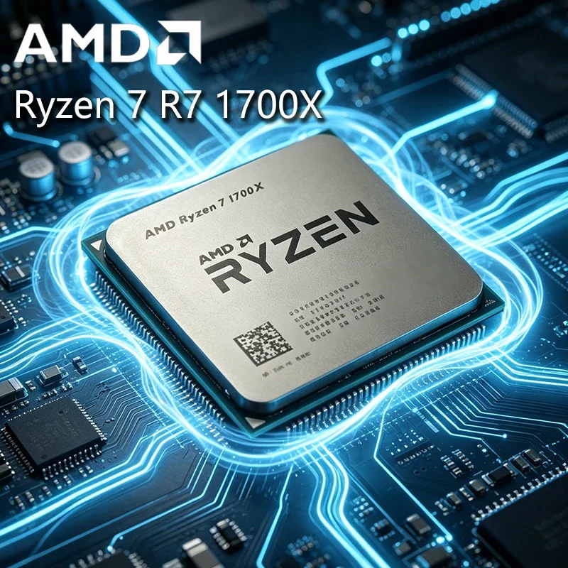 AMD Ryzen 7 1700X CPU R7 1700X 3.4GHZ3.8GHZ 8코어 16스레드 L3=16M 소켓 AM4 CPU 프로세서 게이밍 CPU 루즈 파이