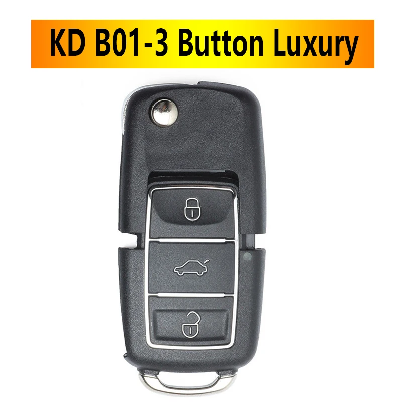 5pcs/Lot KEYDIY KD B01 3 Buttons LUXURY BLACK KD Remote Car Key For KD900/MINI/KD-X2 Programmer B Series Universal Control