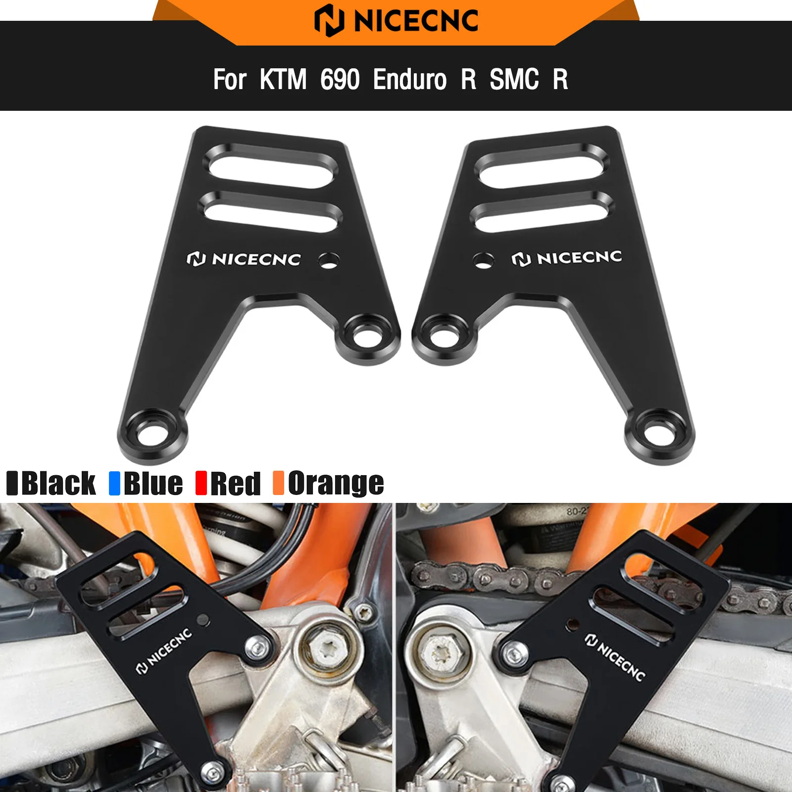 Für KTM 690 Enduro/R SMC/R 2008-2024 Fersenschutzabdeckung Rack-lose Taschenhalterung Husqvarna 701 Enduro 701 Supermoto GasGas ES SM700
