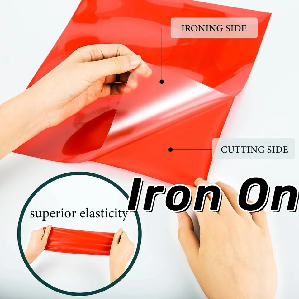 2 rotoli di vinile a trasferimento termico 12x20/30 cmx50 cm per magliette, termoadesivo HTV compatibile con macchine Cricut, Cameo, pressa di calore  15