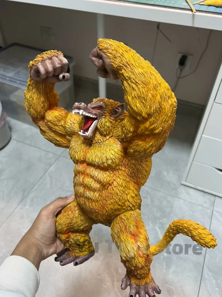 

Large Dragon Ball Vegeta Goku Theatrical Version Become A Golden Ape Gorilla Figure Statue Model Ornament Kids Christmas Gifts