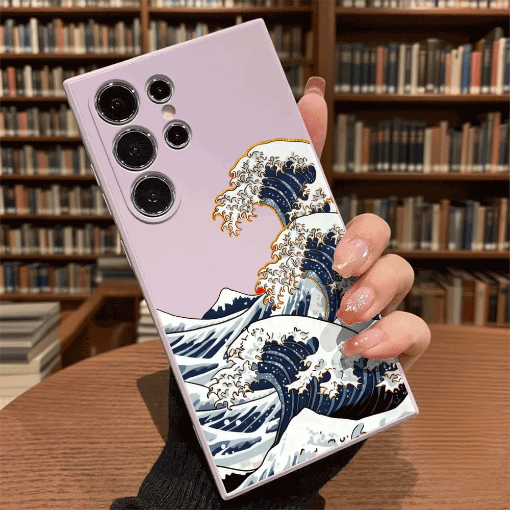 Great Wave Off Kanagawa Style Shockproof Soft TPU Slim Fit Case