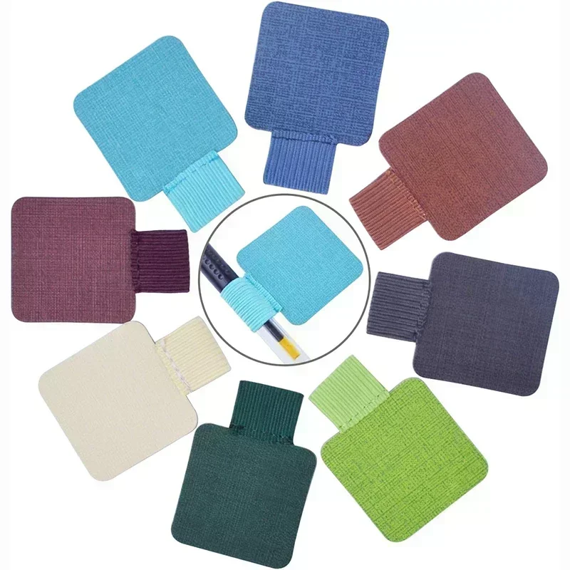 Pen Loops Pencil Holders Self-Adhesive PU Leather Pad for Stylus Pencil Books Notebooks Anti-lost Anti-fall Elastic Loops 6-1pcs, Pen Holder, Pen And Brush Holder, Pen Loop