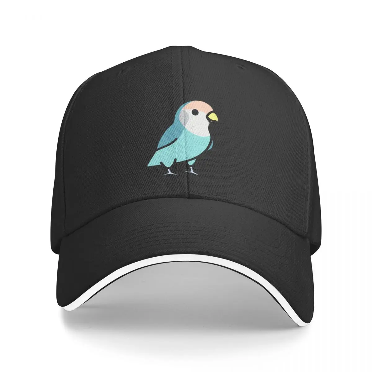 

Blue Peach-Faced Lovebird Baseball Cap Hood Fashion Vintage Elegant Women'S Hats Men'S
