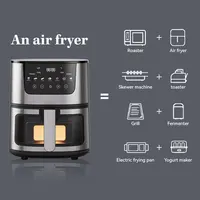 1250W Oil Free Air Fryer Oven LED Touch Panel Air Fryer Air Fryer Toaster Oven Combo with Presets Roast, Bake, Broil and Air Fry 5