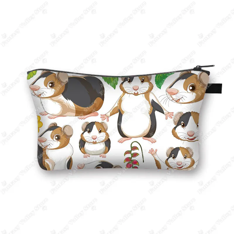 Charming Pet Print Cosmetic Case - Makeup Bag and Beauty Organizer Zipper Pouch