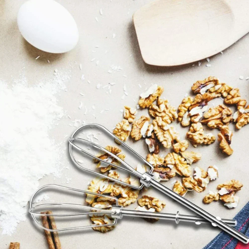 Egg Beater 2pcs Stainless Steel Mixing Rods Head W10490648 Hand Mixer Turbo Beaters for Replace KHM2B AP5644233 Tool Accessor