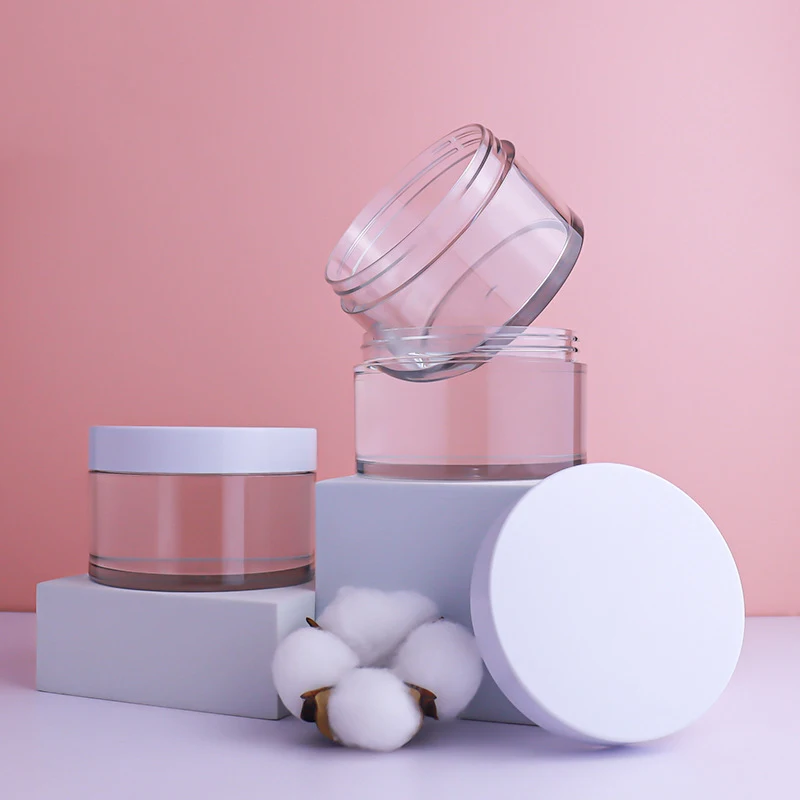 PET Clear Cream Jar Thickening Plastic Refillable Moisturizer Lotion Mask DIY Fragrance Candle Container Skincare 100/120/150ML moisturizer jar